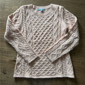 ANTONIO MELANI Blush Cable Knit Sweater